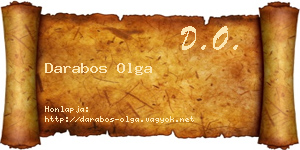 Darabos Olga névjegykártya
